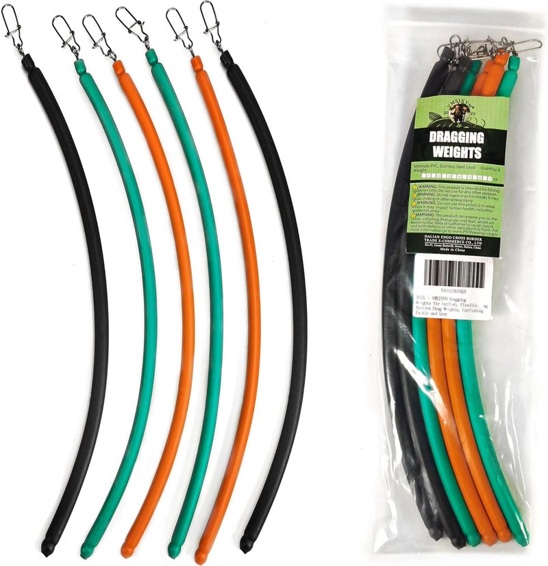 VMSIXVM Dragging Weights for Catfish, No Snag Sinker Drag Drift Fishing Weight for Bottom Bouncing, Trolling, Drifting, Snagless Catfishing Sinker Tackle Gear and Equipment - Image 1
